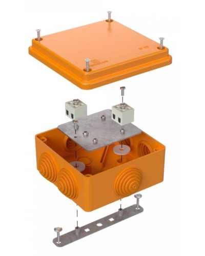 Коробка огнестойкая 100х100х50 (40-0300-FR6.0-4). Коробка огнестойкая для открытой установки. Промрукав в Хасавюрте