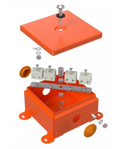Коробка металлическая огнестойкая 110х110х65 (70-0360-FR2.5-4). Коробка металлическая огнестойкая. Промрукав в Хасавюрте