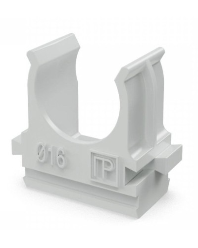 Крепеж-клипса для труб АБС-пластик в п/э D16 (100 шт) (PR.02616). Крепление для труб ПВХ. Промрукав в Хасавюрте