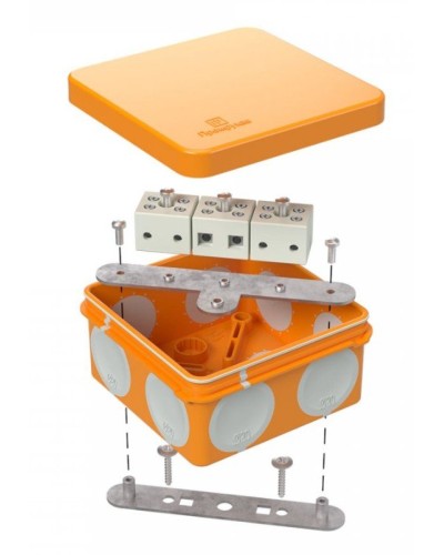 Коробка огнестойкая 60-0210-FR6.0-6 Е15-Е120 80х80х40. Коробка огнестойкая для открытой установки. Промрукав в Хасавюрте