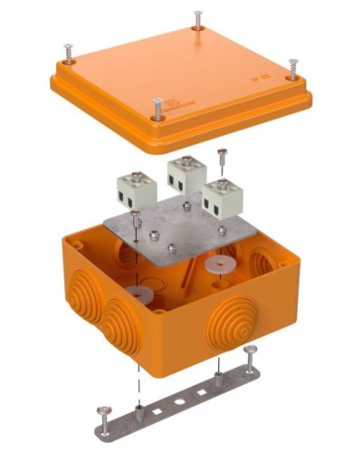 Коробка огнестойкая 100х100х50 (40-0300-FR1.5-6). Коробка огнестойкая для открытой установки. Промрукав в Хасавюрте